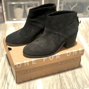 TOMS black booties